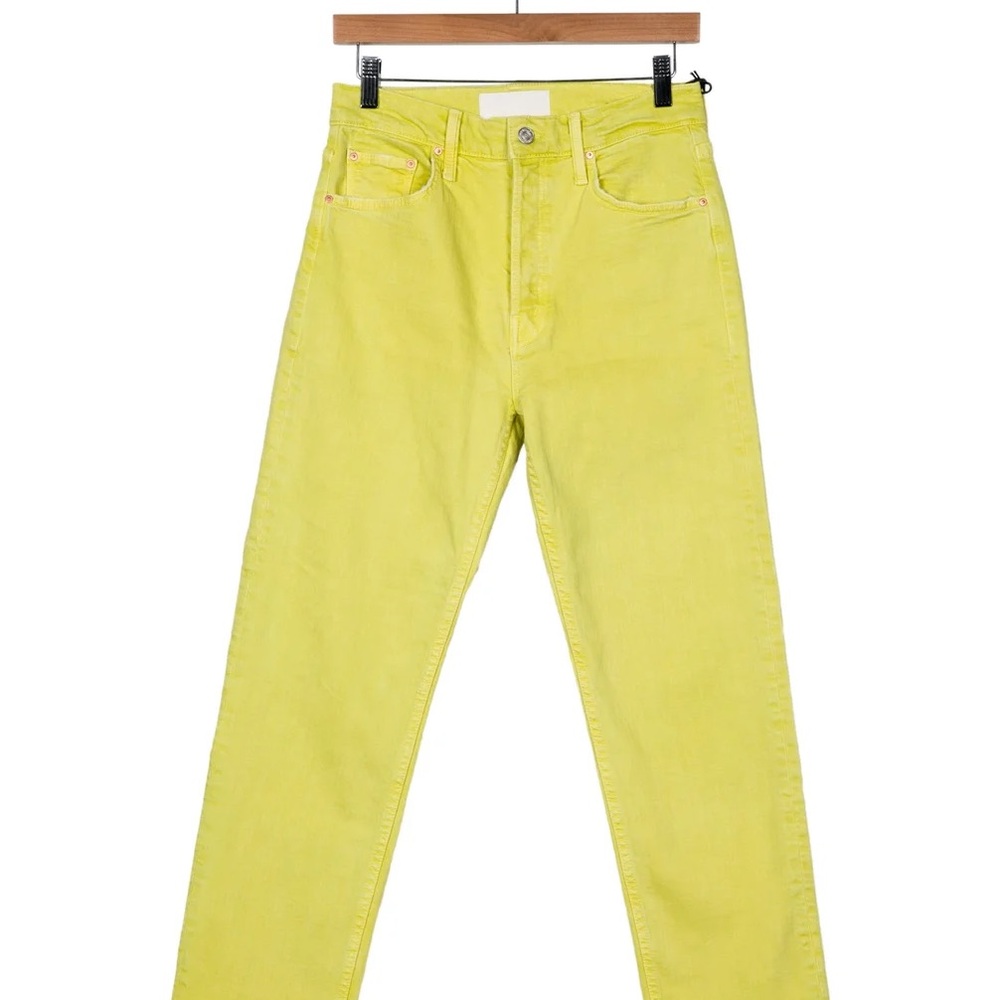 MOTHER High Rise Jeans in Lime
